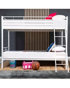 Letto a Castello in Metallo Monza Colore bianco Prezzo