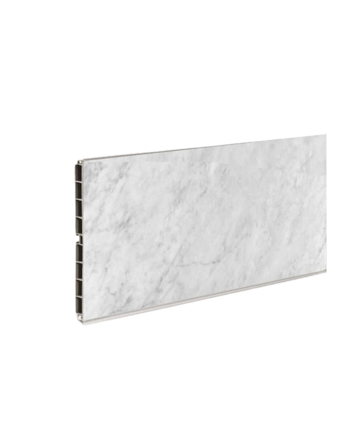 Zoccolo per cucina PVC colore effetto marmo carrara bianco H15 4 mt ZOCCH15033