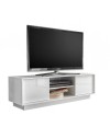 Mobile porta Tv 2 ante e vano a giorno Ice 139x43x44H colore bianco lucido