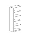 Libreria 5 ripiani Indiana 60x33x186H colore bianco larice