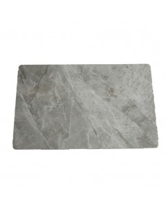 Tavolo Rettangolare Pacific Piano Ceramica Effetto Marmo Grigio Lucido