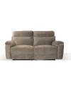 Divano 3 posti recliner elettrico tessuto cappuccino Boston 200x100x102H