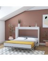 Letto matrimoniale pieghevole a scomparsa Capsule bianco 164x52x120H