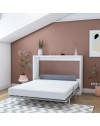Letto matrimoniale pieghevole a scomparsa Capsule bianco 164x52x120H