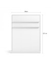 Letto matrimoniale a scomparsa Primer bianco 164x38x221H