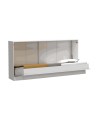 Letto singolo a scomparsa Life bianco 215x38x108H