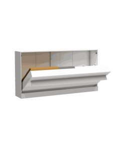 Letto singolo a scomparsa Life bianco 215x38x108H