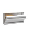 Letto singolo a scomparsa Life bianco 215x38x108H