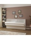Letto singolo a scomparsa Life bianco 215x38x108H