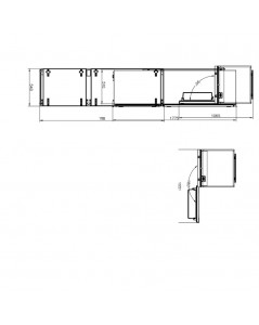 Frigorifero combinato da incasso 271 litri Master Kitchen MKRF320ISTF classe F
