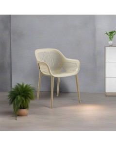 Poltrona design Atra colore caffè beige