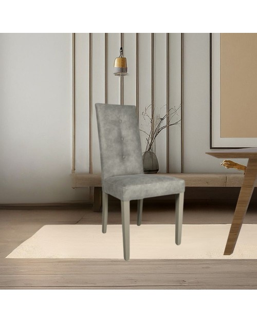 Sedia Montecarlo 3 bottoni tessuto yuma34