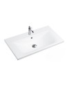 Lavabo consolle d'appoggio in ceramica bianco 811x46.5x18H PLAT840-80