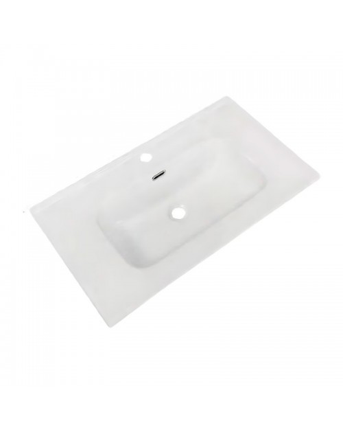 Lavabo consolle d'appoggio in ceramica bianco 81x46.5x17H VA836-80