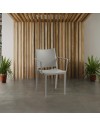 Poltrona polipropilene Mosk colore grigio