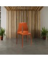 Sedia polipropilene Oblong colore rosso mattone