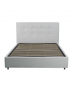 Letto una Piazza e Mezza Contenitore Ascoli 142x210x110H bianco