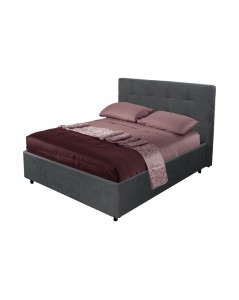 Letto una Piazza e Mezza Contenitore Ascoli 142x210x110H tessuto