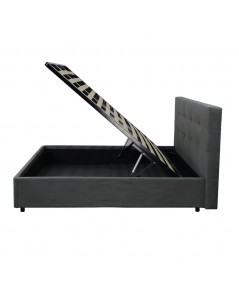 Letto una Piazza e Mezza Contenitore Ascoli 142x210x110H tessuto