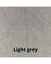 Letto singolo con contenitore Ascoli 102x210x124H tessuto colore grigio chiaro