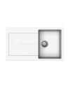 Lavello cucina vasca e gocciolatoio bianco 86x50 Enigma D100