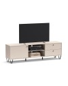 Mobile porta Tv Aldo1 con anta cassetti e vano a giorno 182x40x50,1H colore cashmere