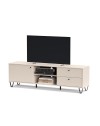Mobile porta Tv Aldo1 con anta cassetti e vano a giorno 182x40x50,1H colore cashmere