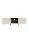 Mobile porta Tv Aldo1 con anta cassetti e vano a giorno 182x40x50,1H colore cashmere