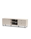 Mobile porta Tv Aldo1 con anta cassetti e vano a giorno 182x40x50,1H colore cashmere