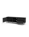 Mobile porta Tv Aldo1 con anta cassetti e vano a giorno 182x40x50,1H colore antracite