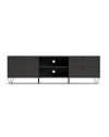 Mobile porta Tv Aldo1 con anta cassetti e vano a giorno 182x40x50,1H colore antracite