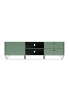 Mobile porta Tv Aldo1 con anta cassetti e vano a giorno 182x40x50,1H colore verde