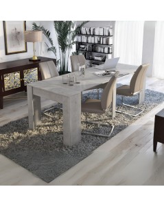 Consolle Allungabile Luka 90x51,6x76,6H colore cemento - Veriaffari.it