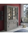 Cristalliera colore ancona oak 3 cassetti e 4 ante scorrevoli Anthony67120 150x39,6x204H stile shabby