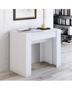 Consolle Allungabile Luka 90x51,6x76,6H colore bianco - Veriaffari.it