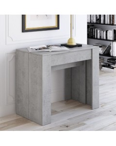 Consolle Allungabile Luka 90x51,6x76,6H colore cemento - Veriaffari.it