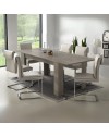 Tavolo rettangolare allungabile colore ancona oak Anthony 160x88x75H stile shabby