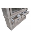 Cristalliera colore ancona oak 3 cassetti e 4 ante scorrevoli Anthony67120 150x39,6x204H stile shabby