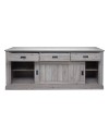 Credenza colore ancona oak 3 cassetti e 2 ante scorrevoli Anthony67070 219,6x49,8x95H stile shabby