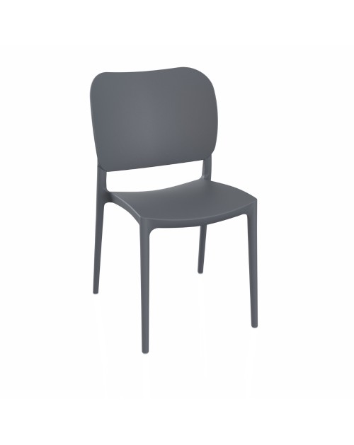 Sedia in polipropilene Orbita colore grigio metal