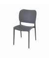 Sedia in polipropilene Orbita colore grigio metal