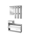 Mobile ingresso con specchio RudolfXL colore bianco