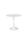 Tavolo rotondo bianco opaco Derek 90x90x73H