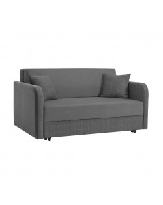 Divano 2 posti con letto estraibile tessuto grigio Devin 161x107x88H