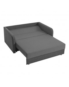 Divano 2 posti con letto estraibile tessuto grigio Devin 161x107x88H