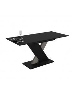 Tavolo Allungabile Nero con Dettaglio Cemento Axi 120x75x76H Prezzo
