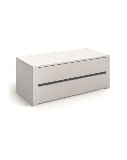 Cassettiera interna per armadio 2 cassetti colore bianco 83,6x44,5x43H Alice836
