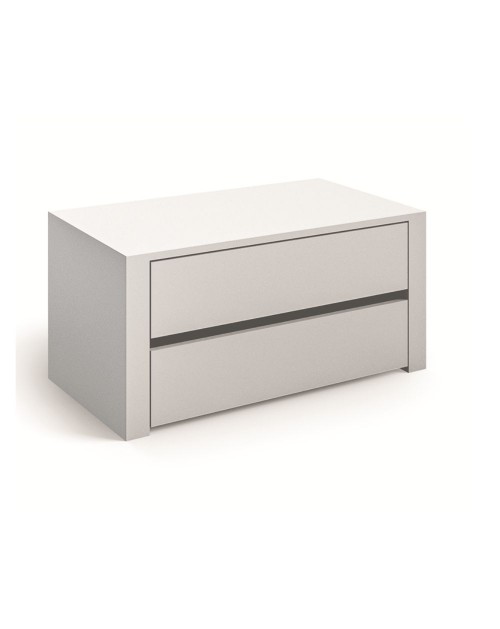 Cassettiera interna per armadio 2 cassetti colore bianco 77,8x44,5x43H Alice778