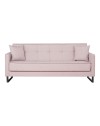Divano funzione letto e contenitore Legen 3 Posti in vellutino rosa antico 210x85x87H