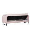 Divano funzione letto e contenitore Legen 3 Posti in vellutino rosa antico 210x85x87H